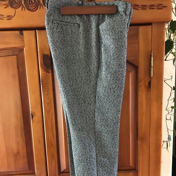 Talbots Pants - Talbots Gray Herringbone Trousers
